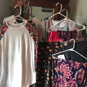 8 piece lularoe bundle 4 new pieces 4 GUC pieces